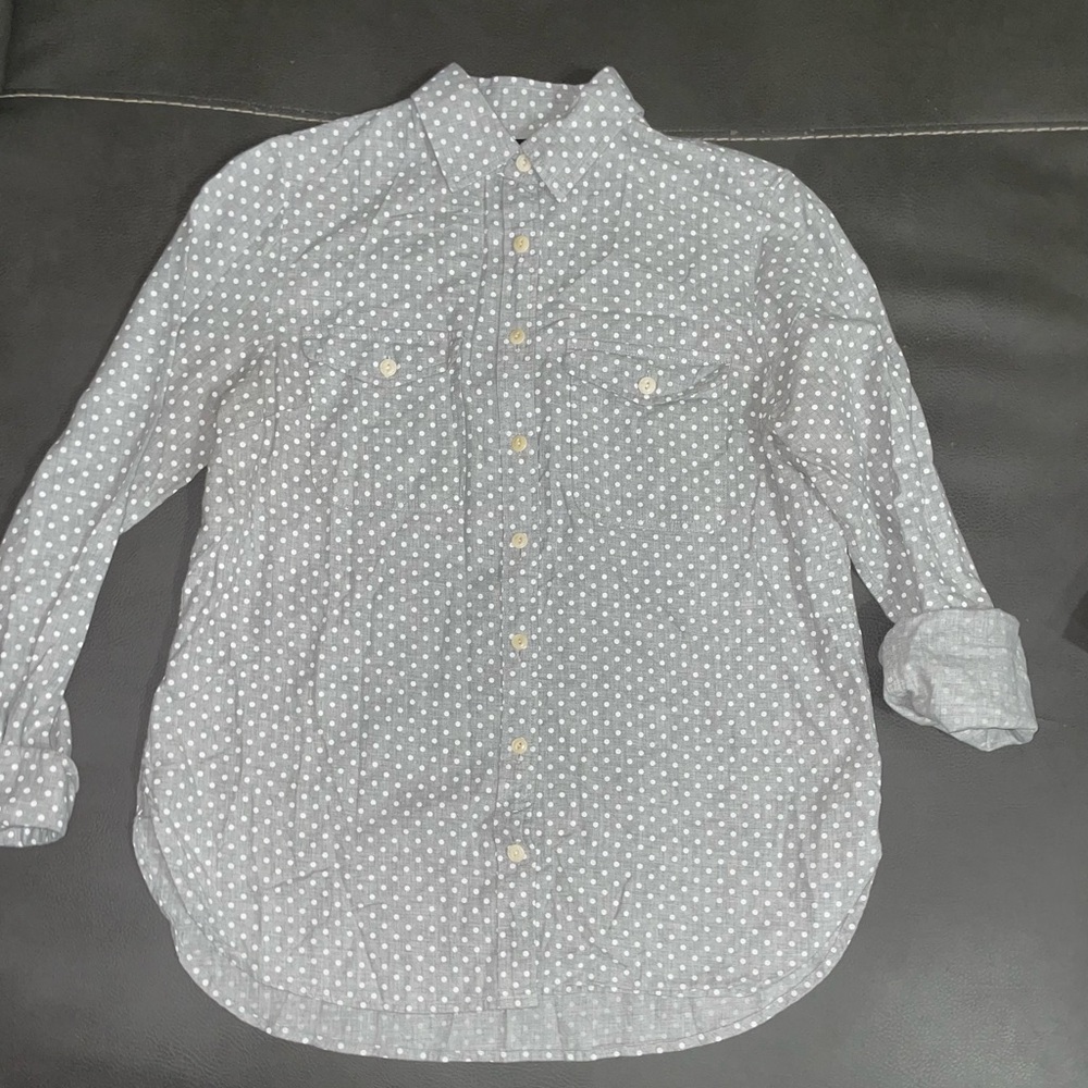 J.Crew Polka Dot Button-Up Shirt – Size 4